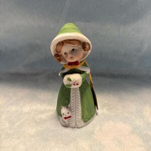 Jasco-1978 Merri Bell Porcelain Handcrafted Christmas Bell Vintage Collectibles